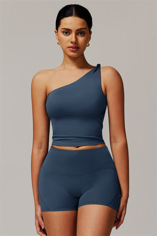 The Luxe One-Shoulder Crop Top