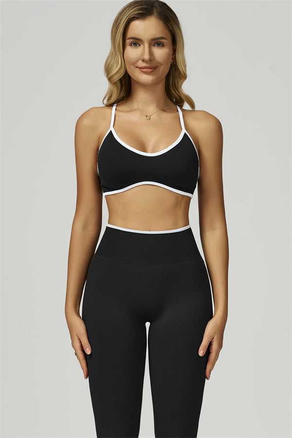 The Prime Contrast Sports Bra Leggings 2-Piece Set