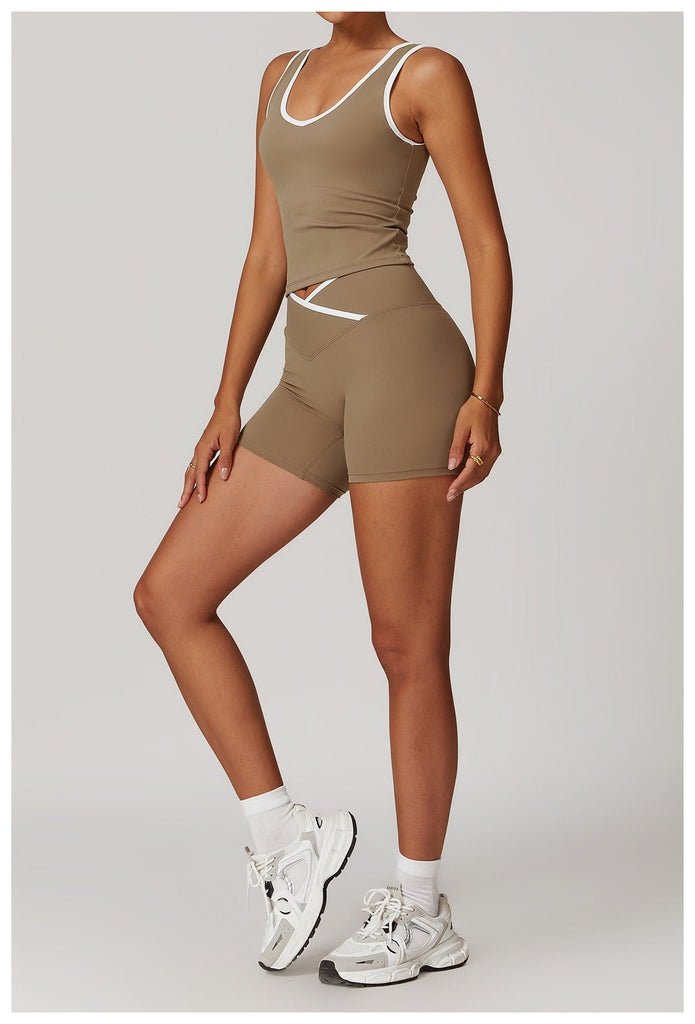 Aiko Crop Top & Shorts Set