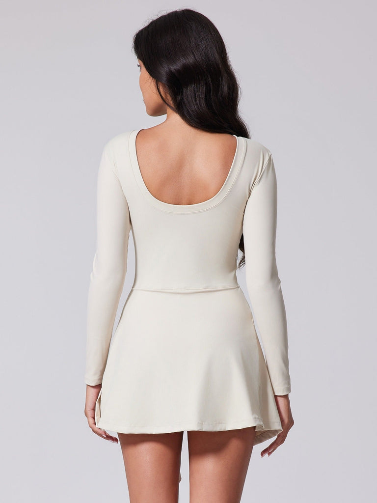 Elise Longsleeve Bow Skort Dress
