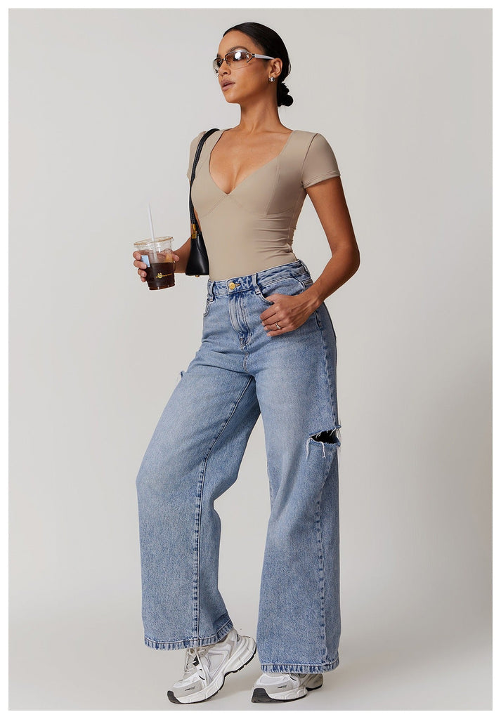 Emmeline Plunge Cut Bodysuit