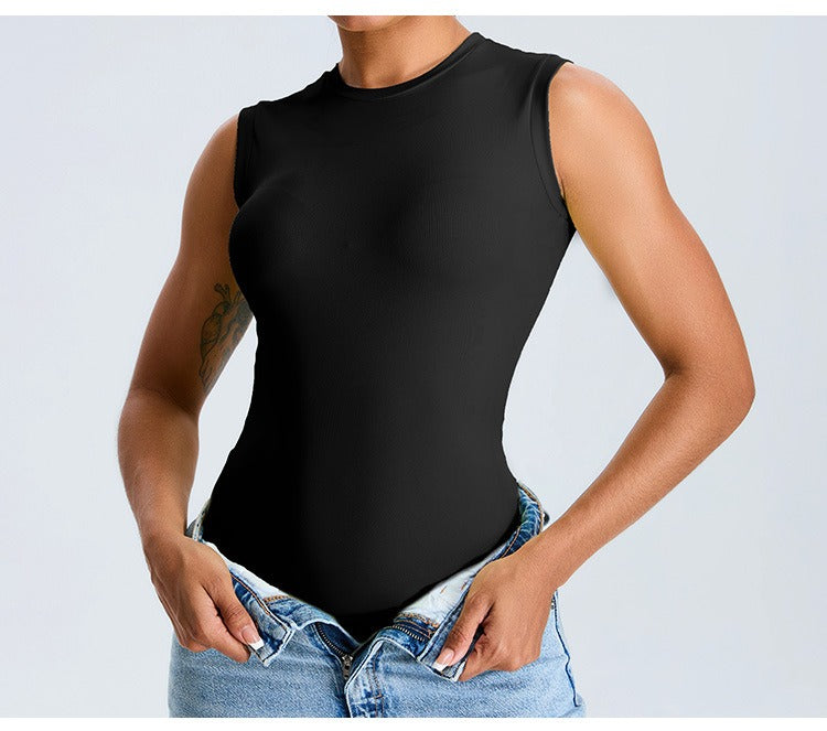 Carly Sleeveless Top Black