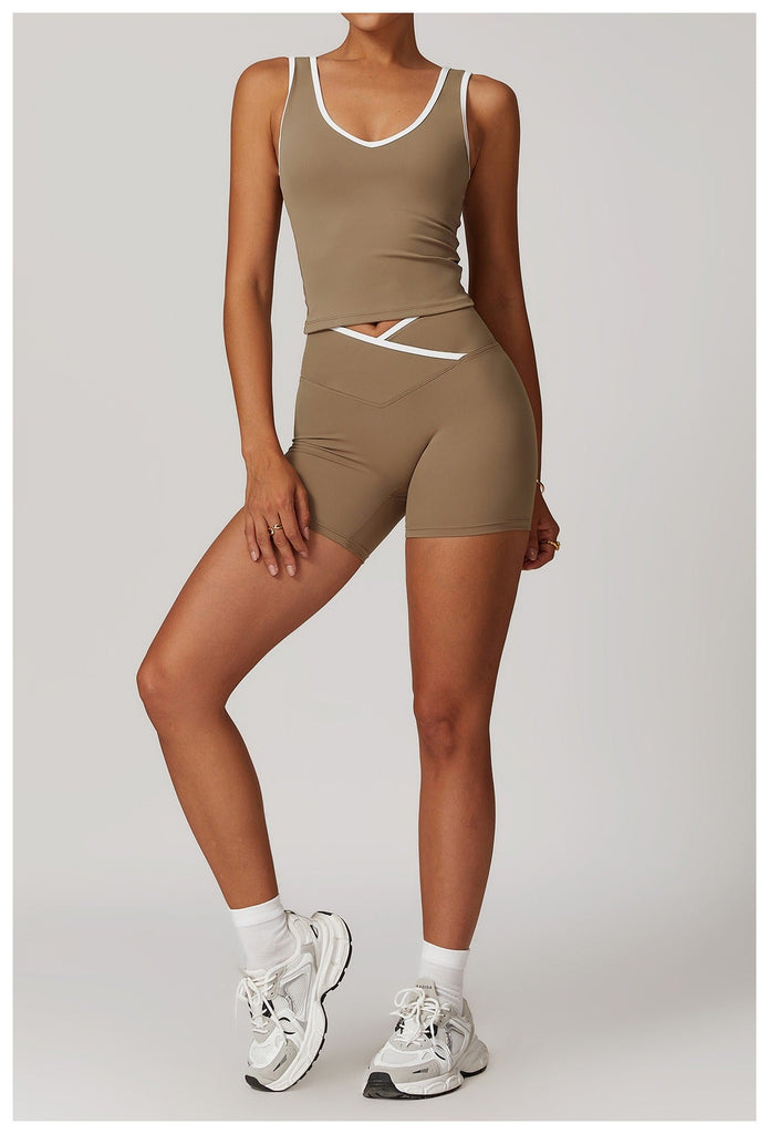 Aiko Crop Top & Shorts Set