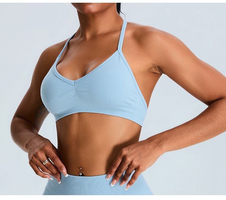 Willa Seamless Bra Top Light blue