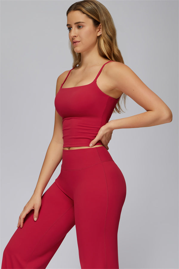 The FlexCore Crop Tank Flared Leggings 2-Piece Set