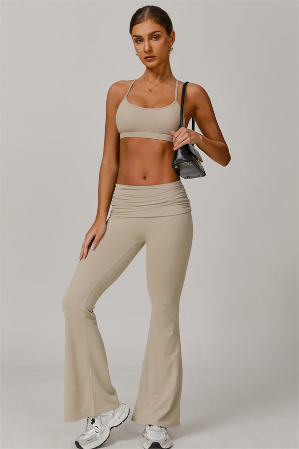 The Juno Star Sports Bra Flared Leggings 2-Piece Set