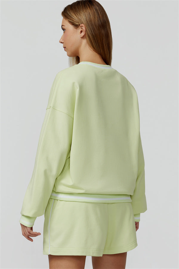 The Amara Sweatshirt Lounge Shorts 2-Piece Set