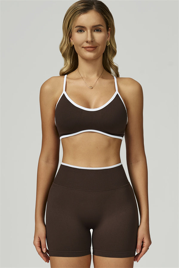 The Prime Line Sports Bra Shorts 2-Piece Set