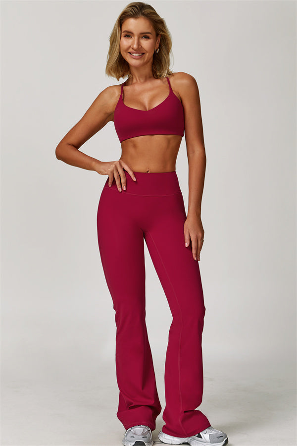 The Refresh Sports Bra Flared Leggings 2-Piece Set