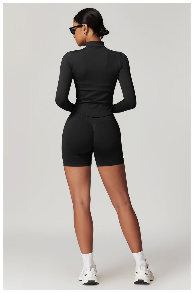 Blake Longsleeve Zip Top & Shorts Set