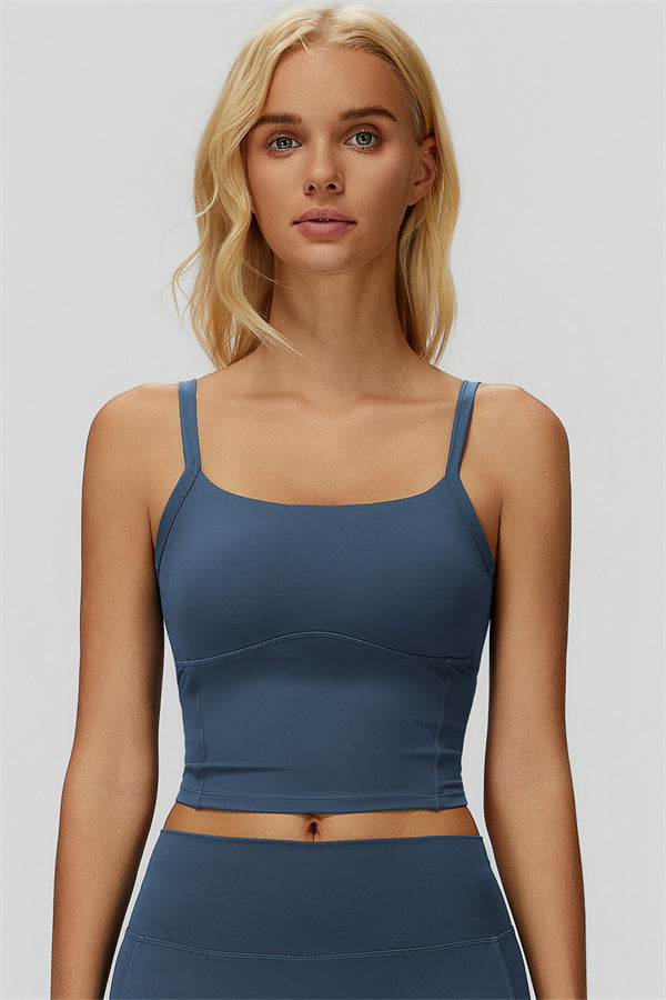 The Fyra Crop Tank Cobalt