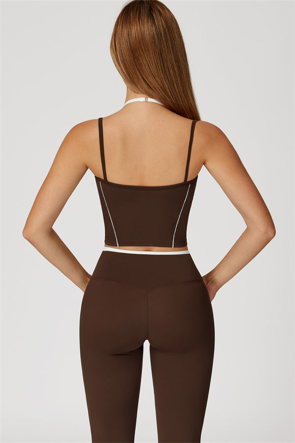 The Radiant Crop Top Flared Leggings 2-Piece Set