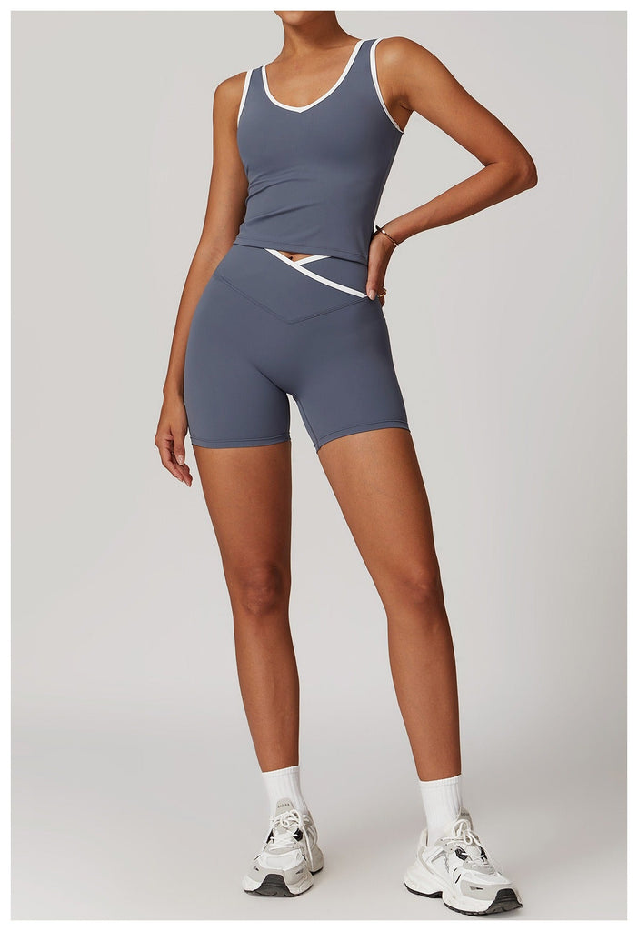 Aiko Crop Top & Shorts Set