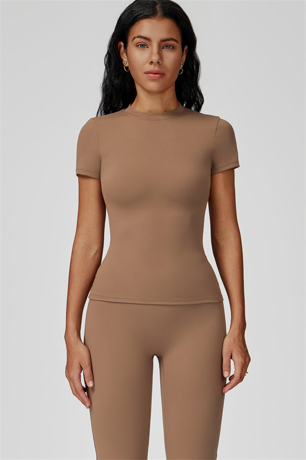 The Oasis T-shirt Flared Leggings 2-Piece Set Muesli
