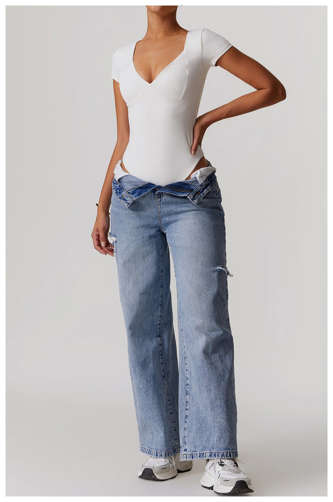 Emmeline Plunge Cut Bodysuit