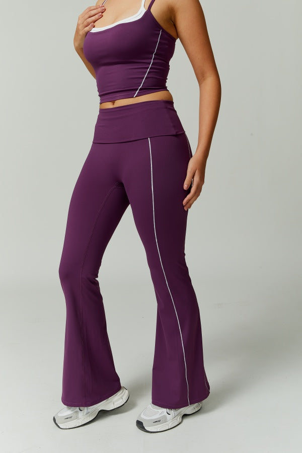 The Radiant Crop Top Flares 2-Piece Set