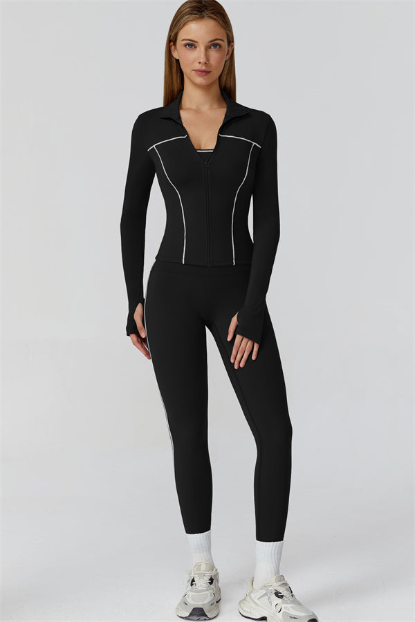 The Venus Zip Longsleeve Top