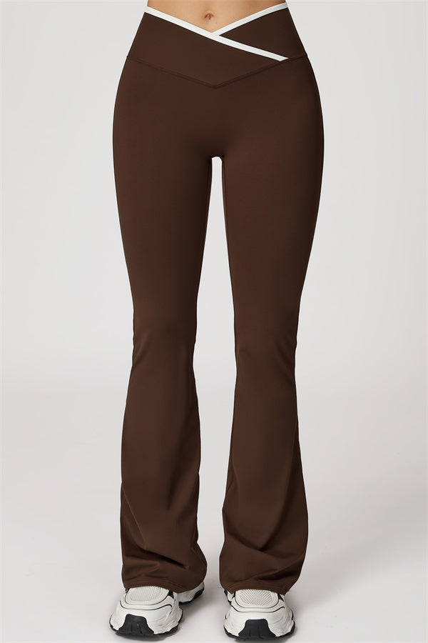 The Radiant Crop Top Flared Leggings 2-Piece Set