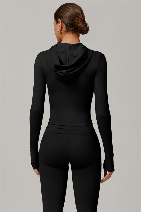 The Lumina Hooded Jacket Flared Leggings 2-Piece Set UPF 50+