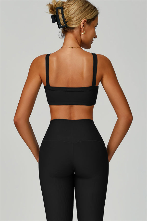 The Burst Sports Bra Leggings 2-Piece Set Black