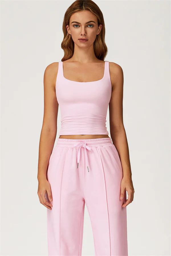 The Motion Tank Top Sweatpants 2-Piece Set Vanilla