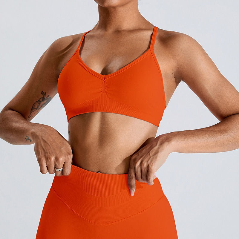 Willa Seamless Bra Top Orange