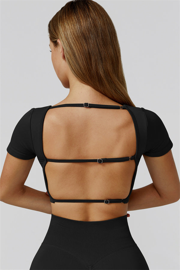 The Reign Crop Top Black