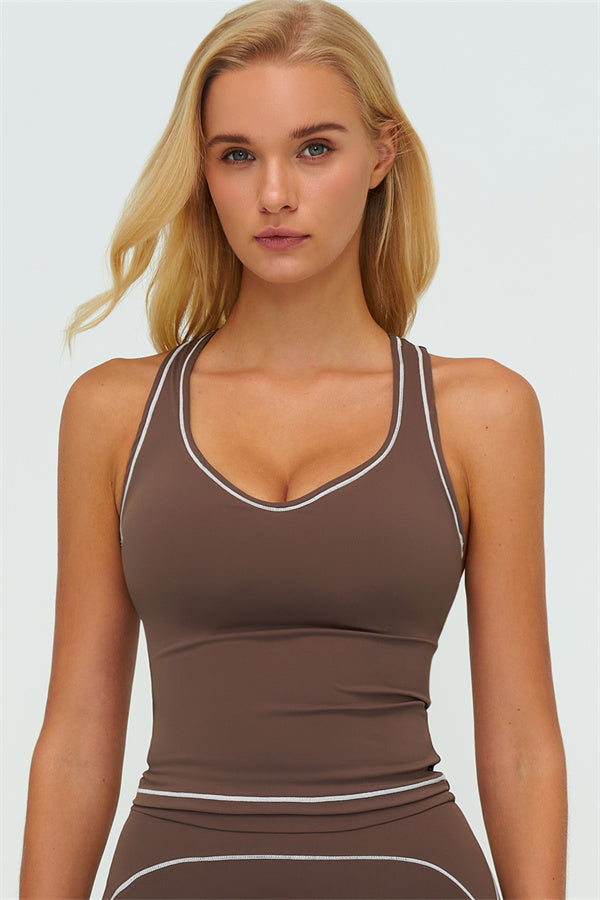 The Amara Crop Top Roman Brown
