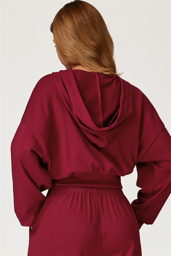 The Glacier Crop Hoodie Shorts 2-Piece Set