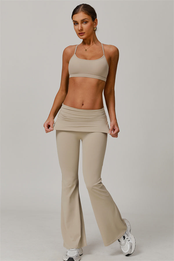 The Juno Star Sports Bra Flared Leggings 2-Piece Set
