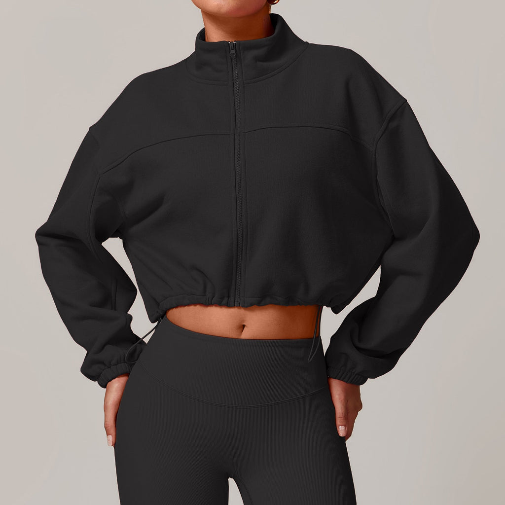Milana Fleece Zip Jacket Black