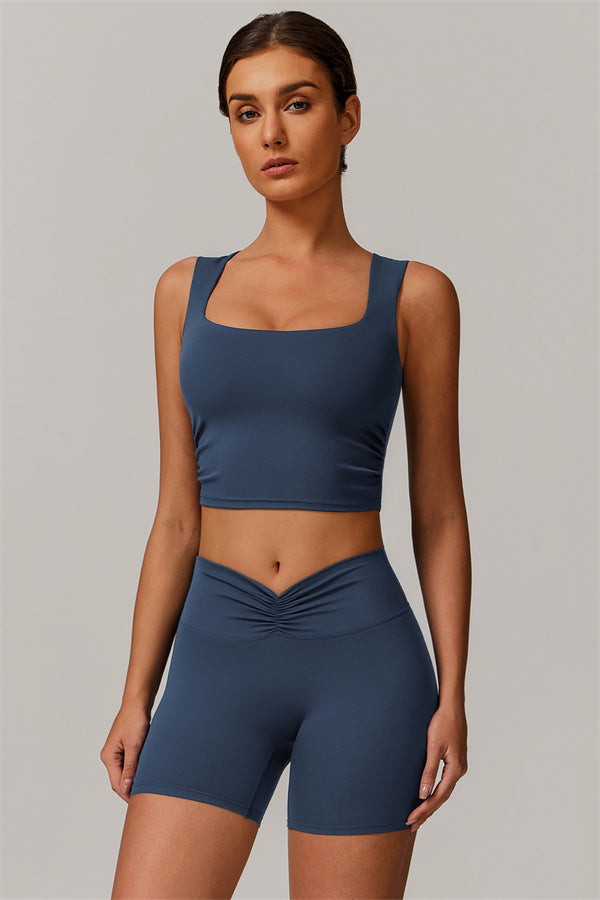 The Balance Crop Top Shorts 2-Piece Set Rhino