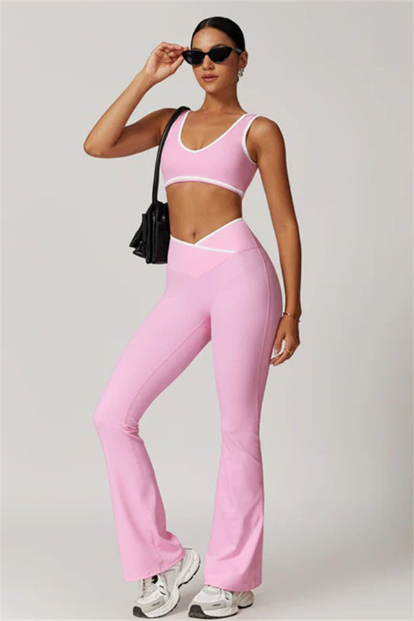 The Stamina Sports Bra Flared Leggings 2-Piece Set