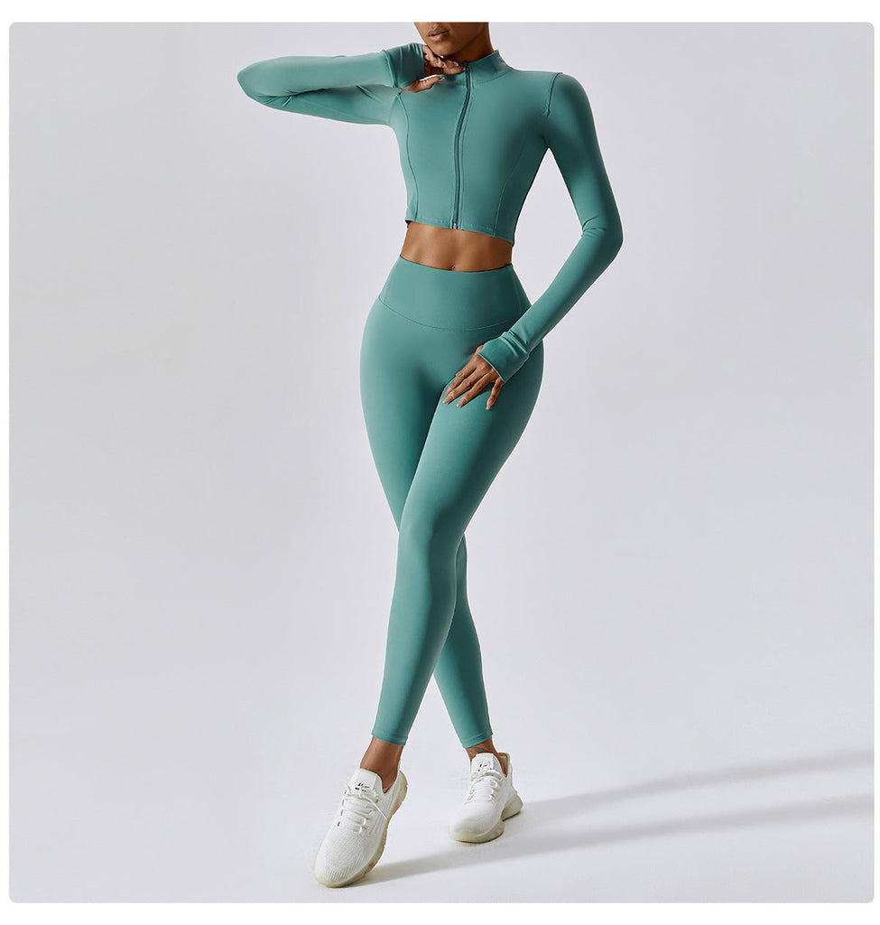 Thea Zip Longsleeve Top