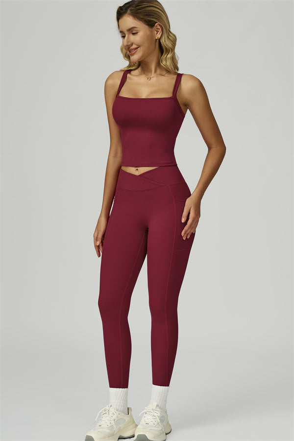 The Flourish Crop Tank Leggings 2-Piece Set
