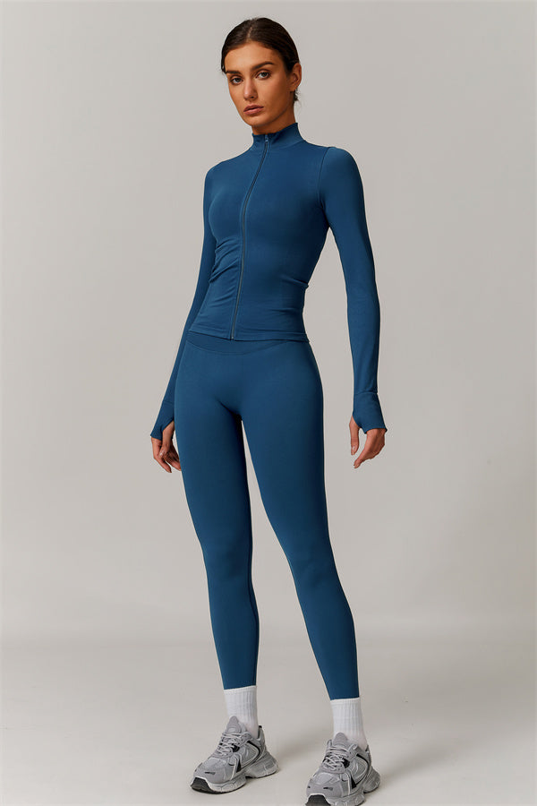 The Nova Luxe Jacket Sports Bra Leggings 3-Piece Set