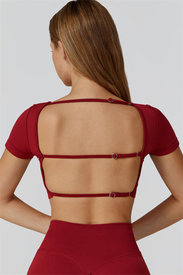 The Reign Crop Top Red Berry