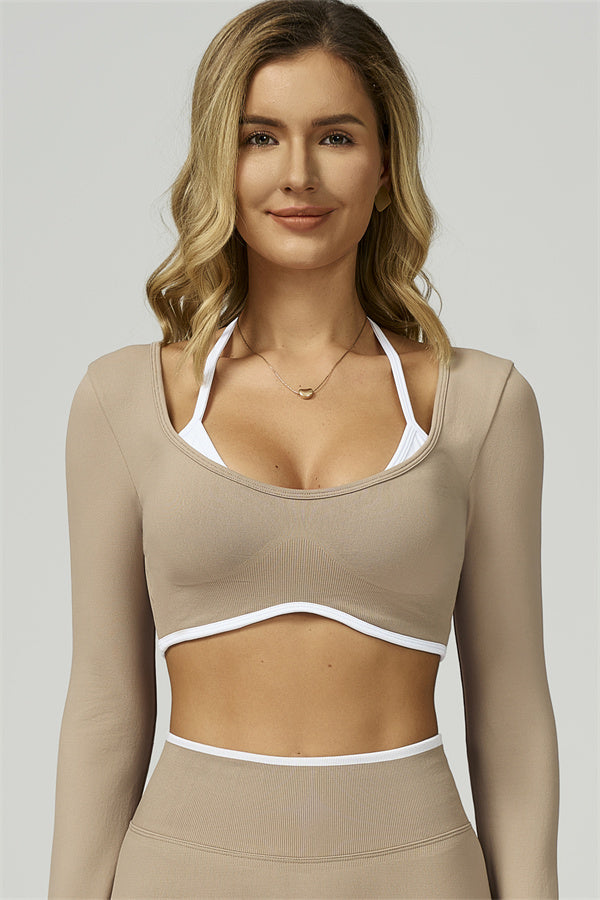 The Prime Line Long Sleeve Crop Top