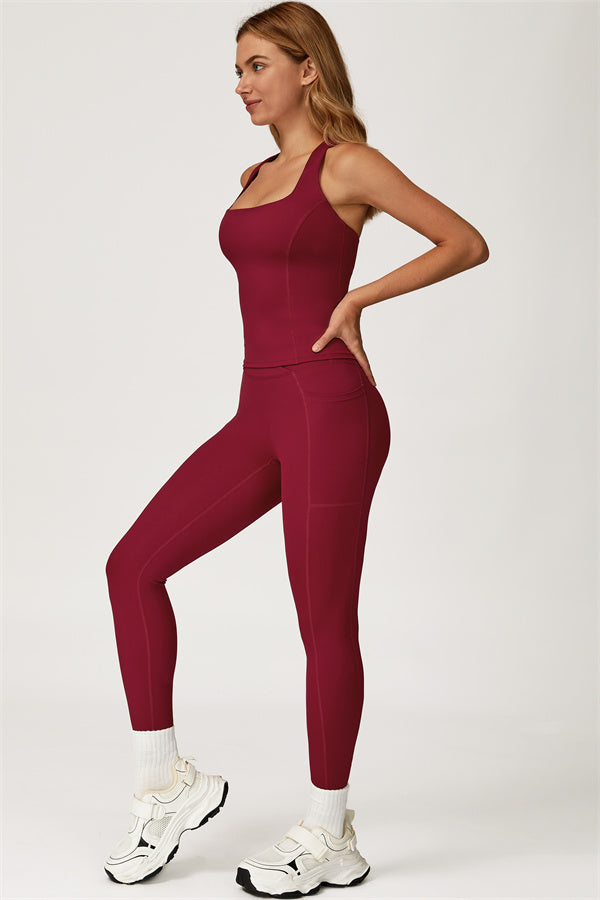 The Glacier Crop Tank Leggings 2-Piece Set