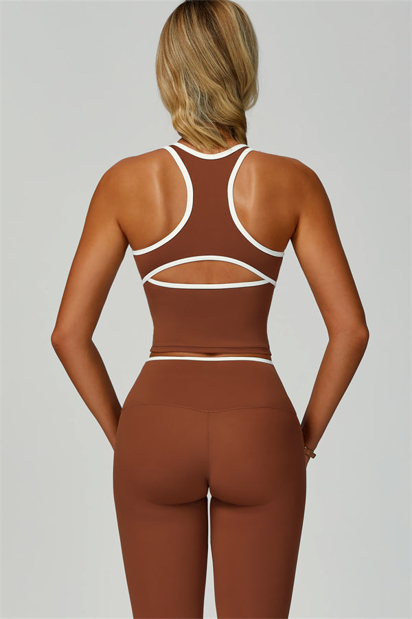 The Quest Tank Leggings 2-Piece Set Walnut