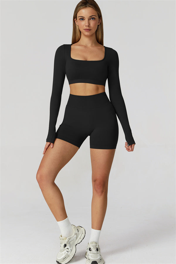 The Reign Long Sleeve Crop Top