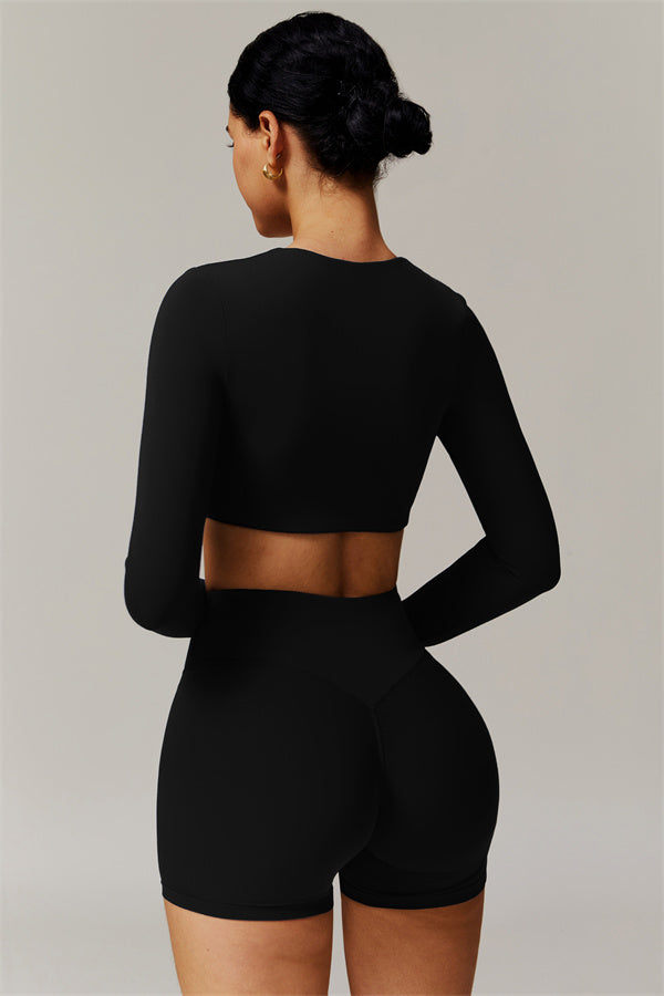 The Delicate Long Sleeve T-shirt Shorts 2-Piece Set