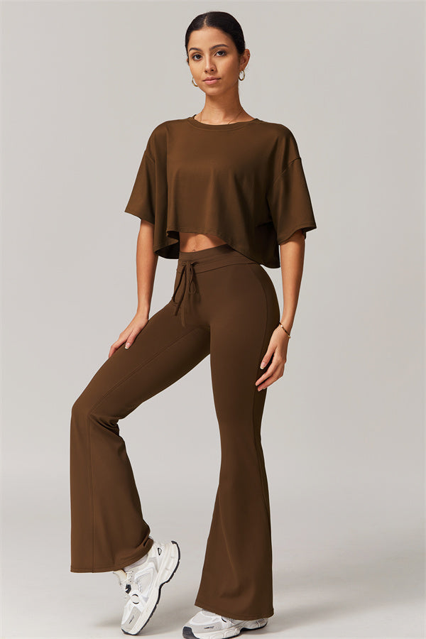 The Resonate T-shirt Flared Leggings 2-Piece Set