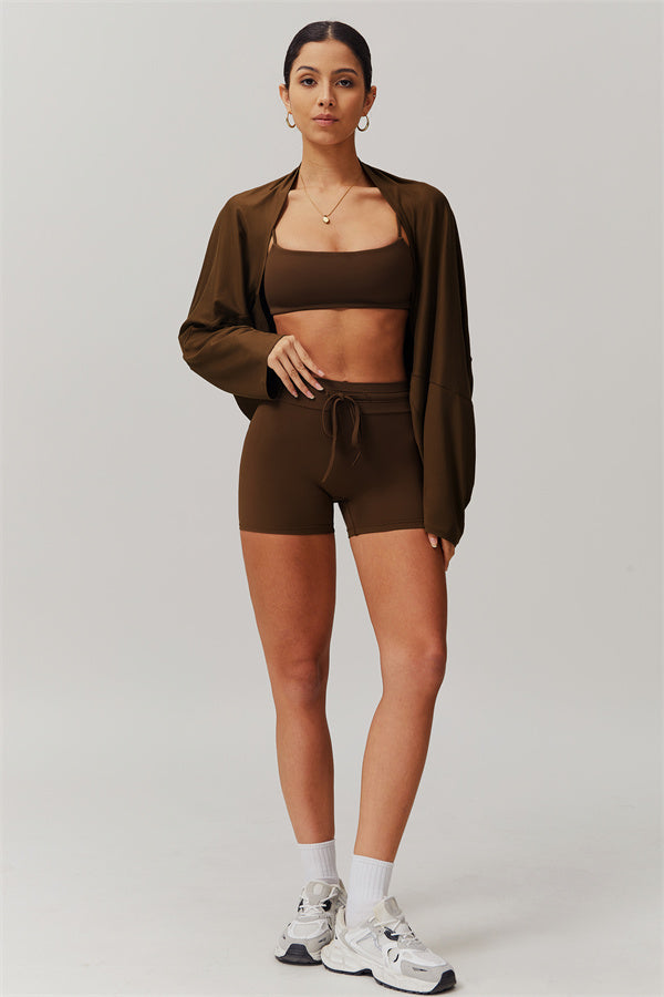 The Resonate Drift Cropped Pullover Shorts 2-Piece Set