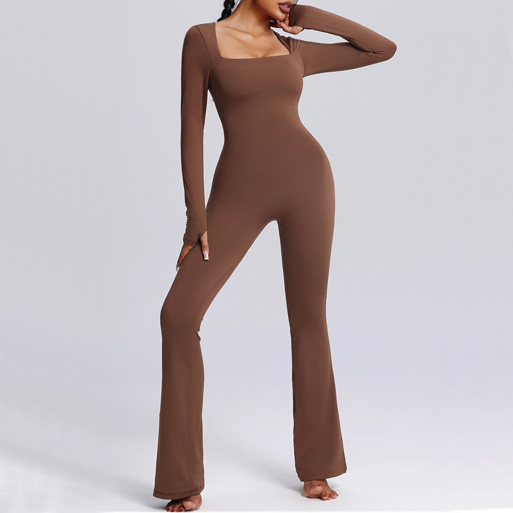 Zyla Longsleeve Flared Jumpsuit