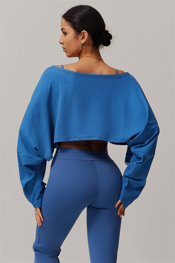 The Resonate Drift Cropped Pullover Flared Leggings 2-Piece Set