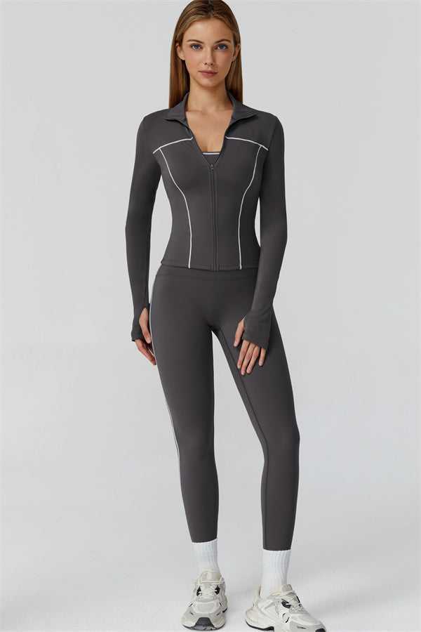 The Venus Zip Longsleeve Top