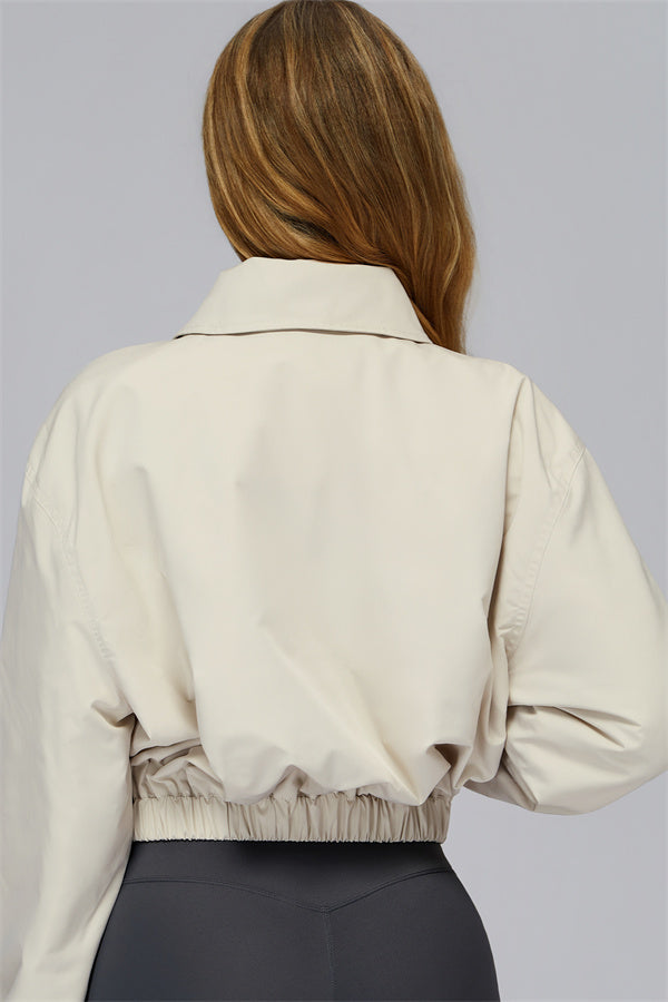 The Elle Form Crop Zip Jacket