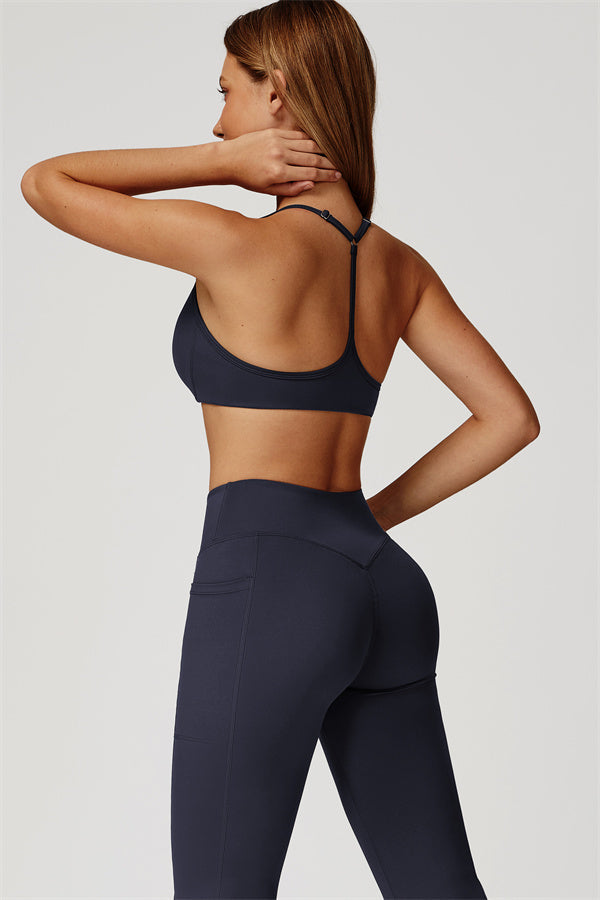 The Propel Sports Bra Flared Leggings 2-Piece Set Tuna