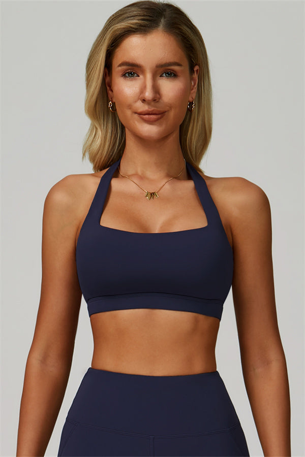 The Bold Halter Sports Bra Flared Leggings 2-Piece Set